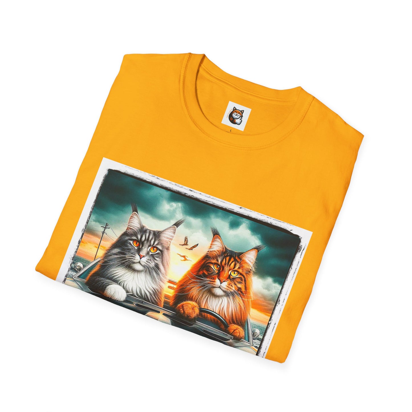 Wacky Maine Coon Unisex Softstyle T-Shirt