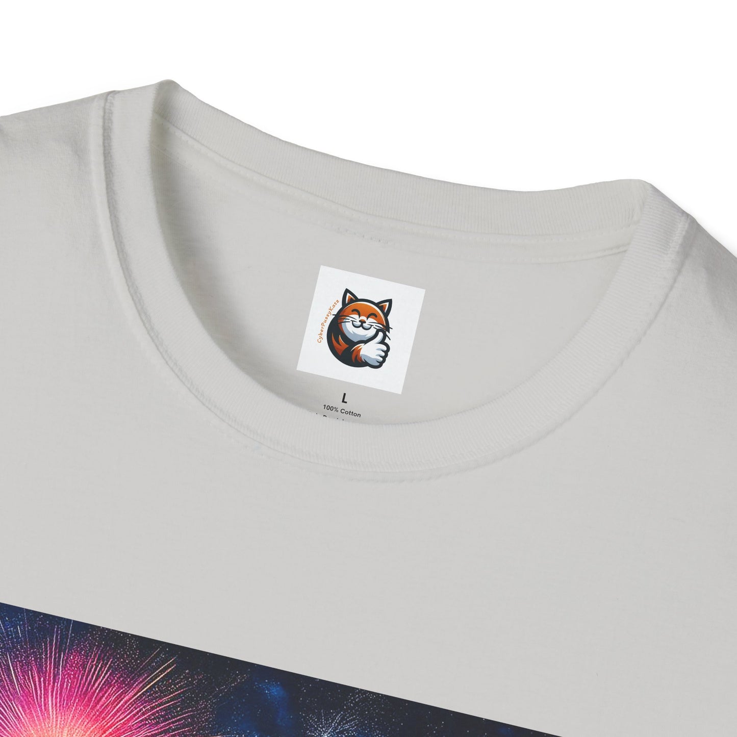 Wacky Domestic Cat Unisex Softstyle T-Shirt