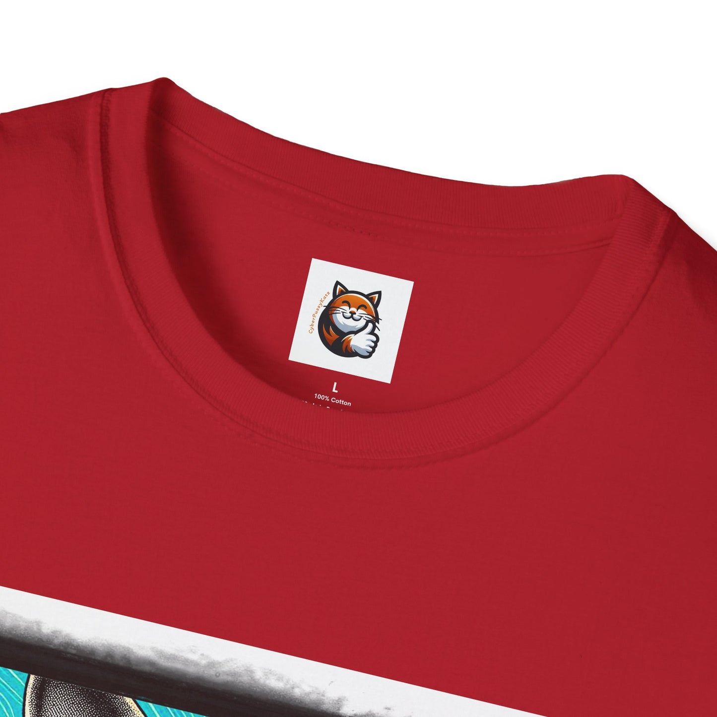 Devon Rex Cat steam punk Softstyle T-Shirt