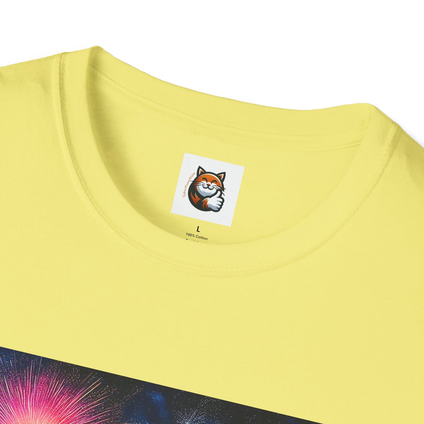 Wacky Domestic Cat Unisex Softstyle T-Shirt