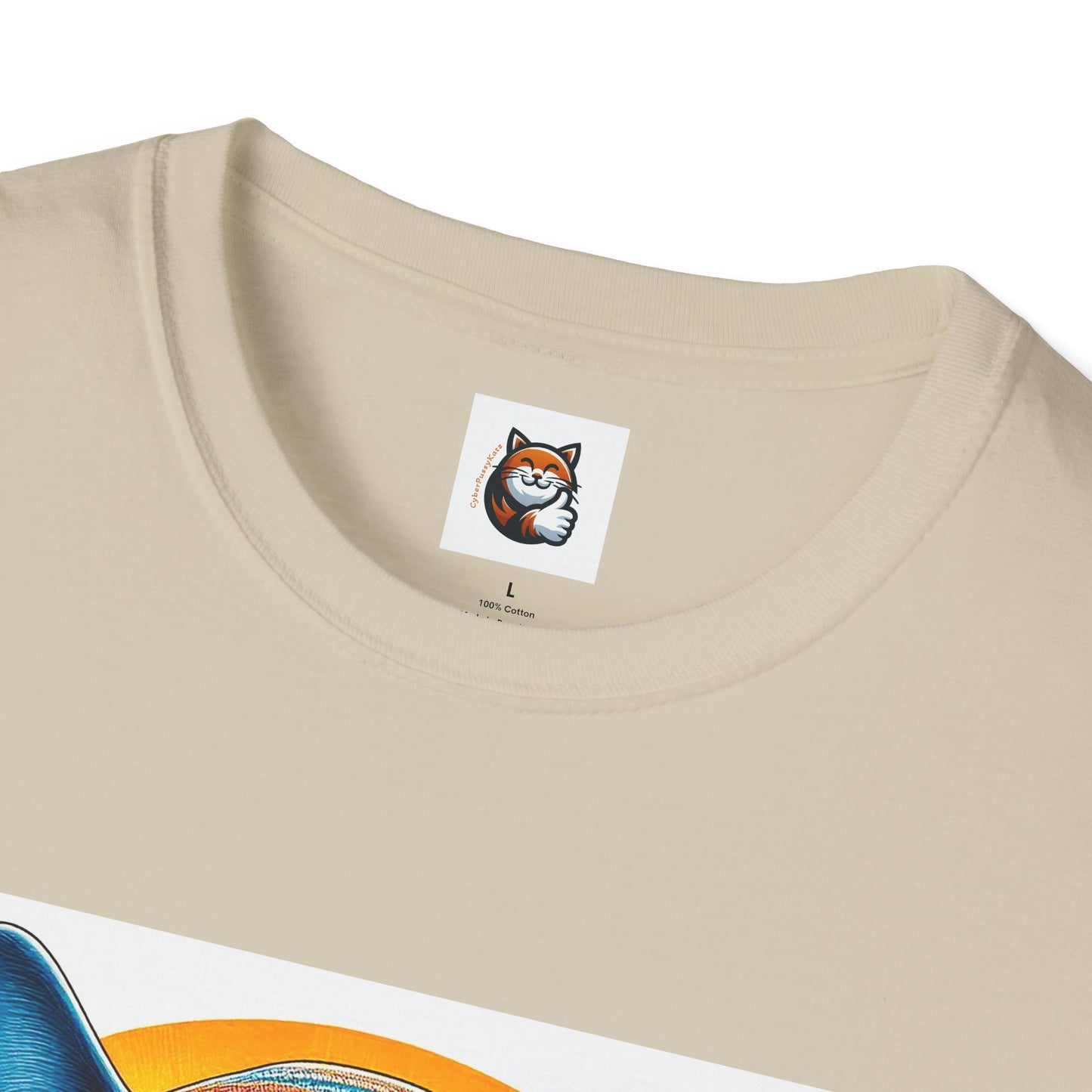 Russian Blue Cat Unisex Softstyle T-Shirt