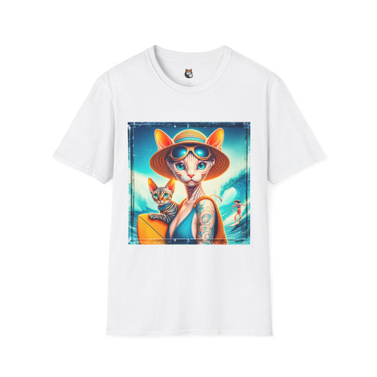 Devon Rex Cat Unisex Softstyle T-Shirt