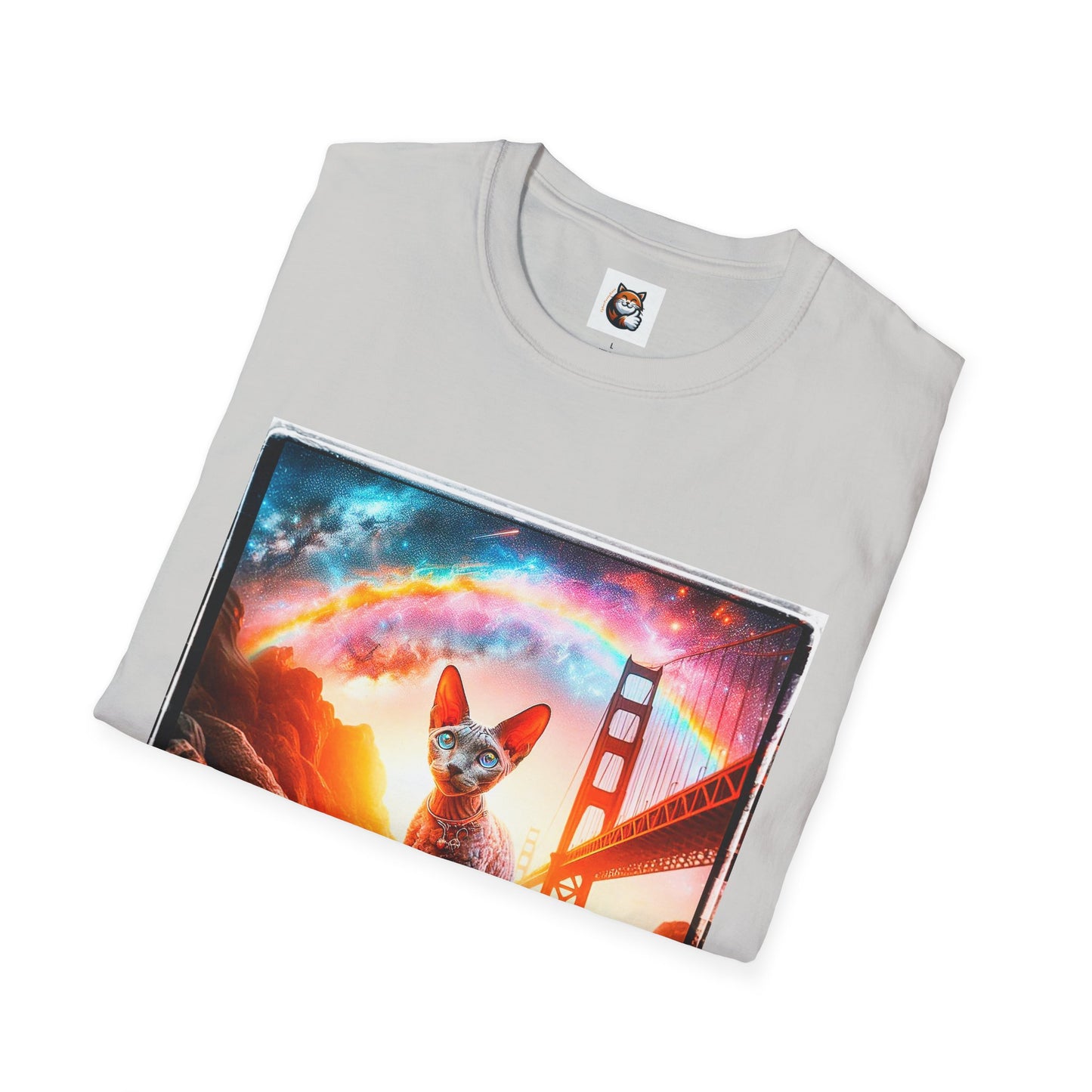 Cornish Rex Cat rainbow sunset T-Shirt