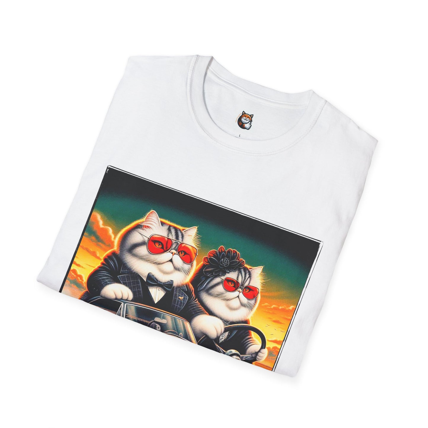 Wacky Exotic Shorthair Cat Unisex Softstyle T-Shirt