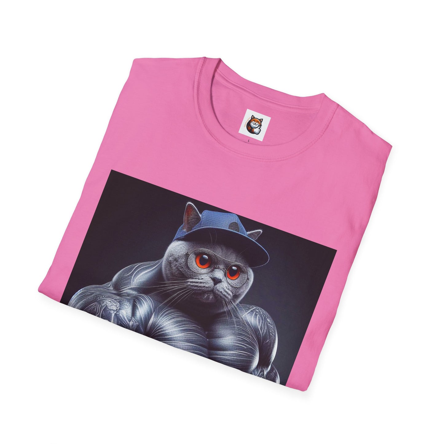 Russian Blue Cat arm day  T-Shirt