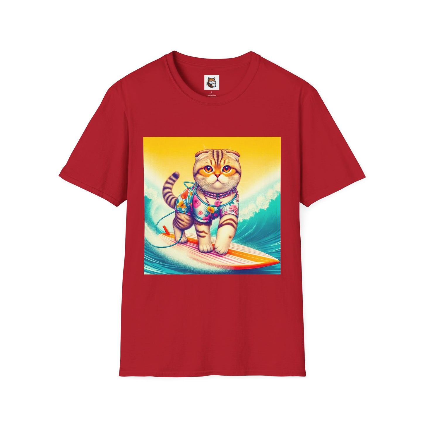 Scottish Fold Cat surfer queen T-Shirt