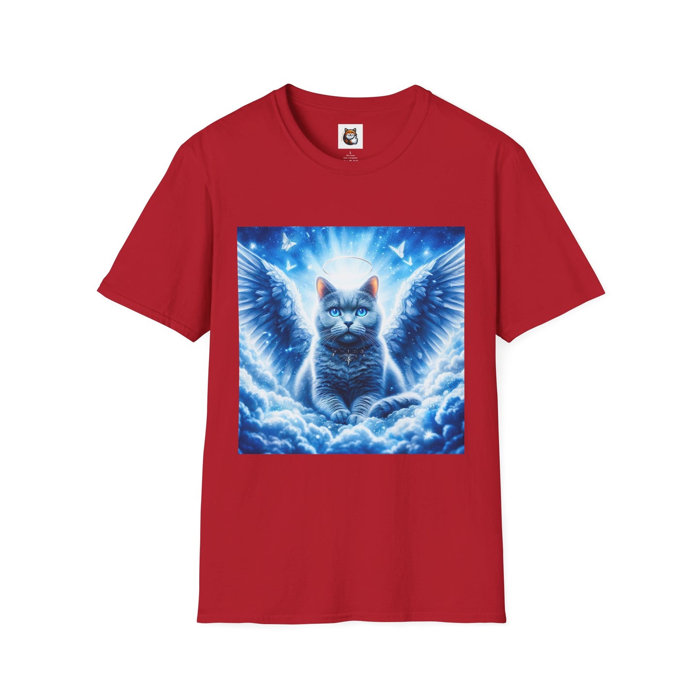 Russian Blue Cat Unisex Softstyle T-Shirt