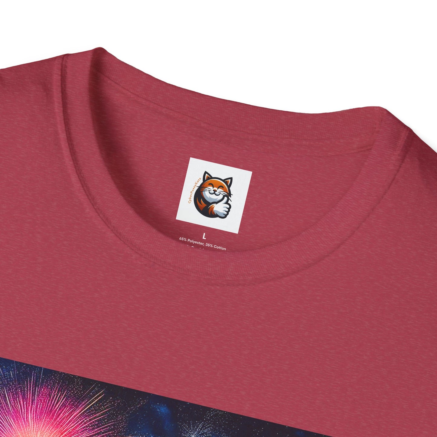 Wacky Domestic Cat Unisex Softstyle T-Shirt