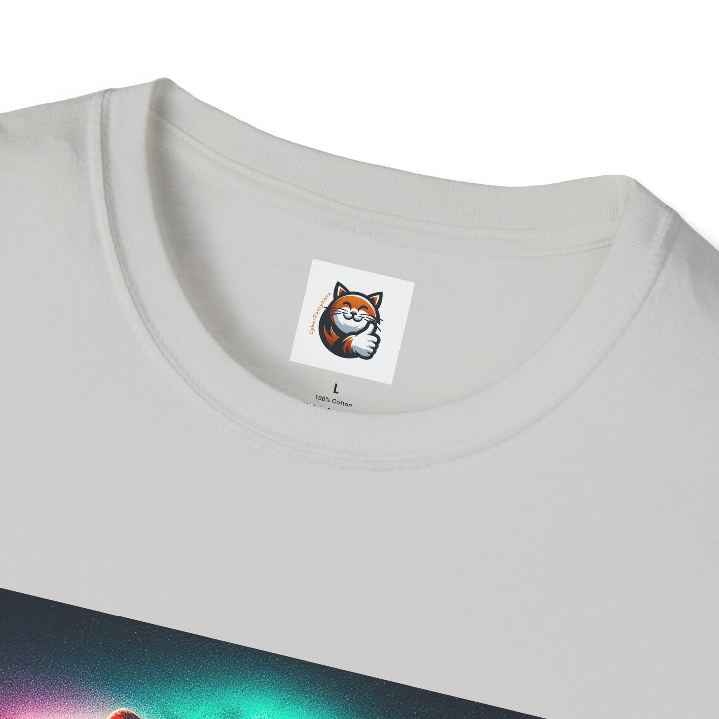 Devon Rex rainbow  Unisex Softstyle T-Shirt