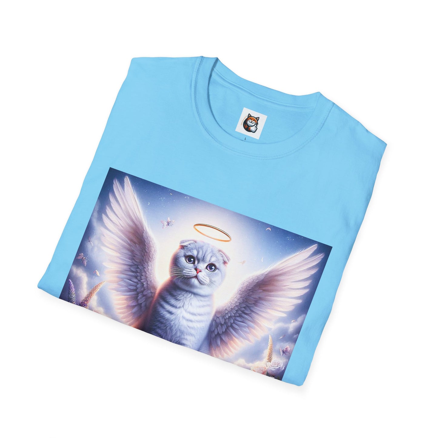 Scottish Fold Cat heavenly Angel T-Shirt