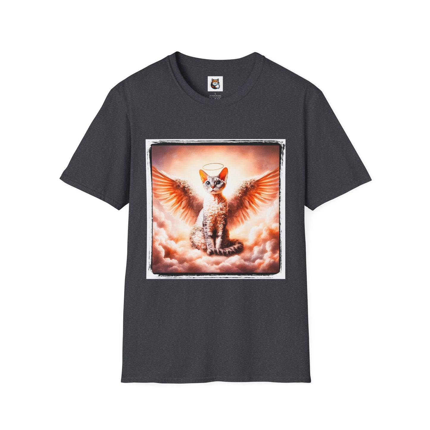 Devon Rex Cat Unisex Softstyle T-Shirt