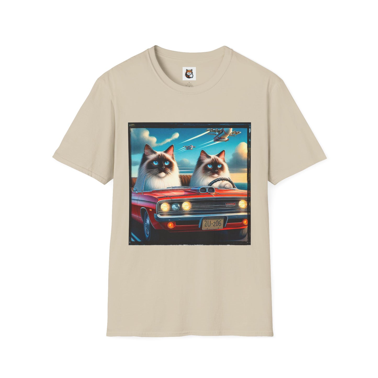 Wacky Birman night driving Softstyle T-Shirt