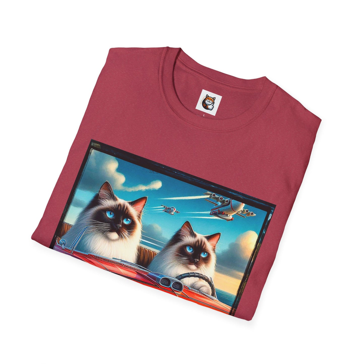 Wacky Birman night driving Softstyle T-Shirt