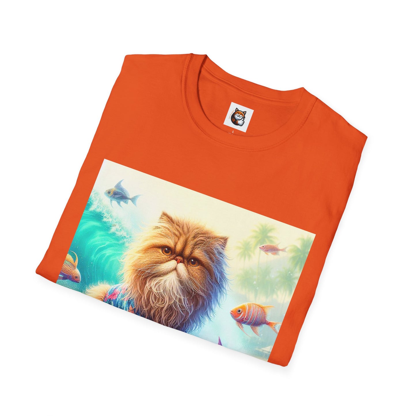 Selkirk Rex Cat T-Shirt angry surfer