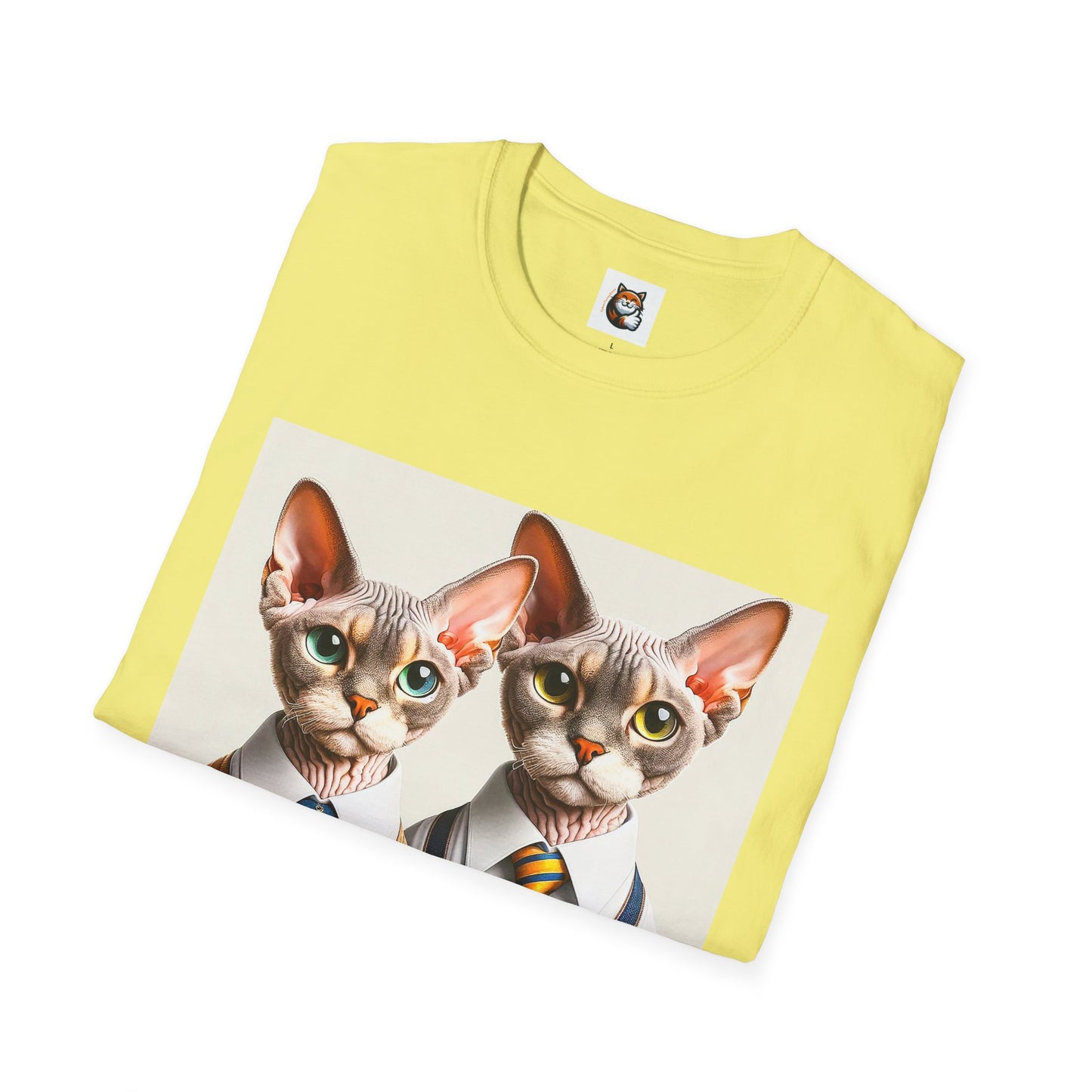 Devon Rex Cat suits Softstyle T-Shirt