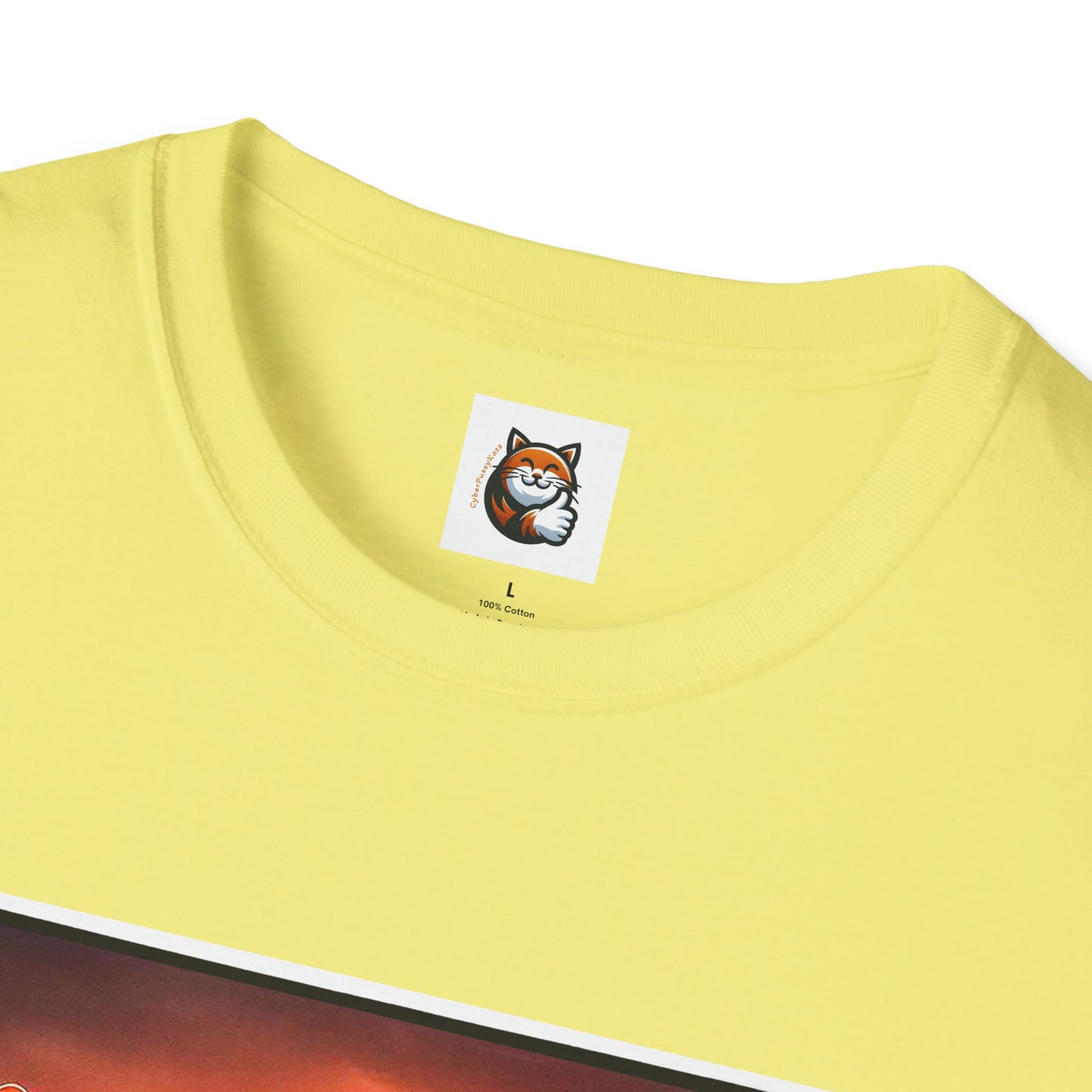 Wacky  Devon Rex Cats driving  Unisex Softstyle T-Shirt