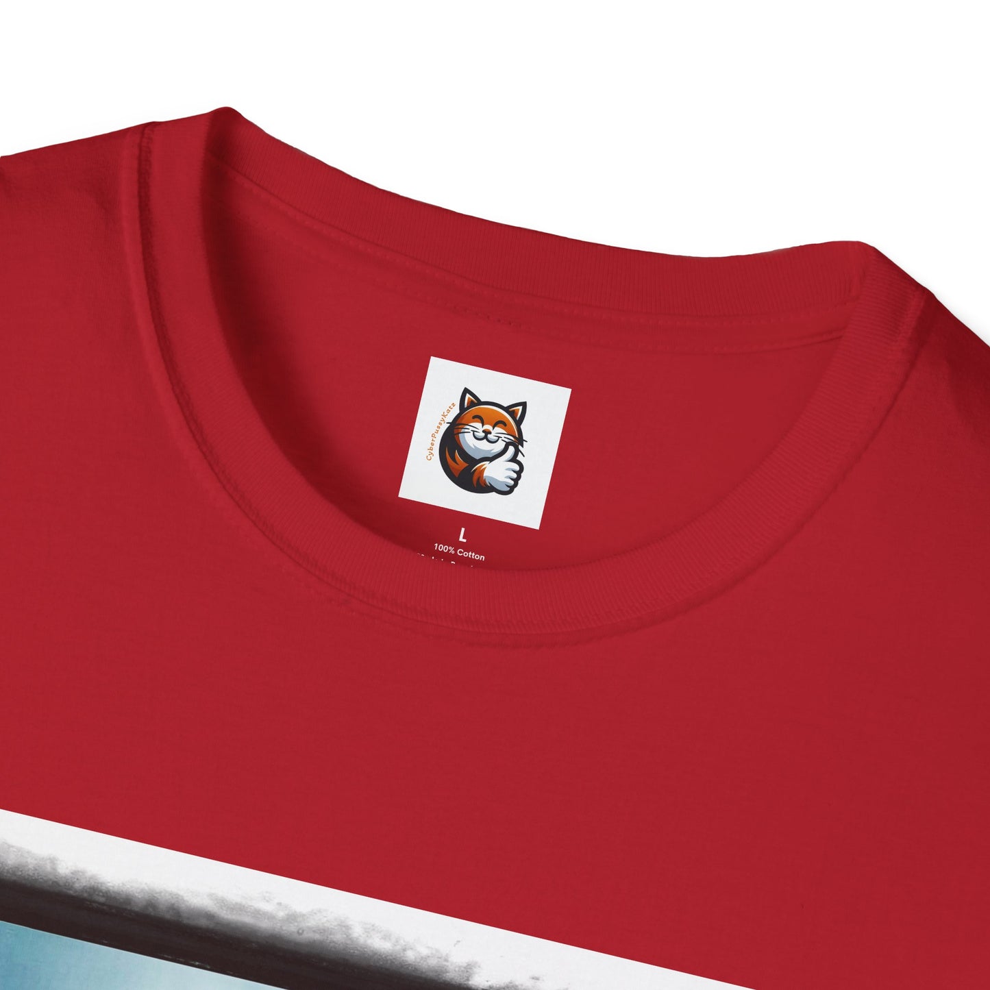 Cornish Rex Cat hat and bow tie Softstyle T-Shirt
