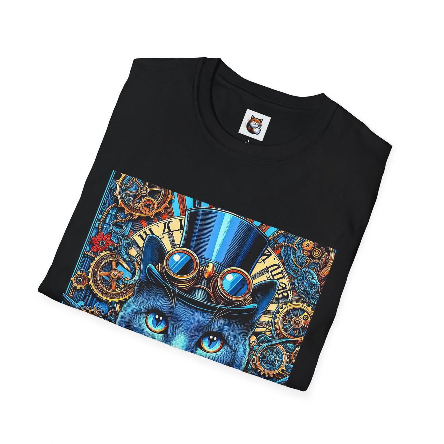 Russian Blue Cat Unisex Softstyle T-Shirt