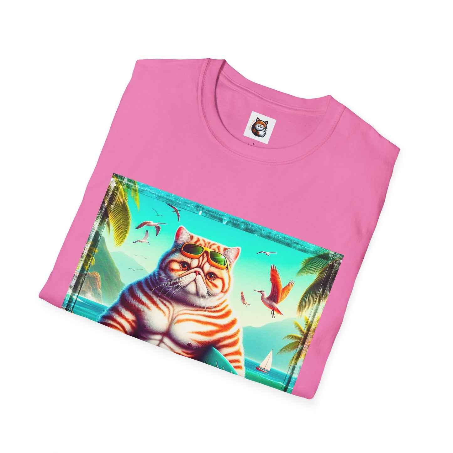 Exotic Shorthair Cat Unisex Softstyle T-Shirt