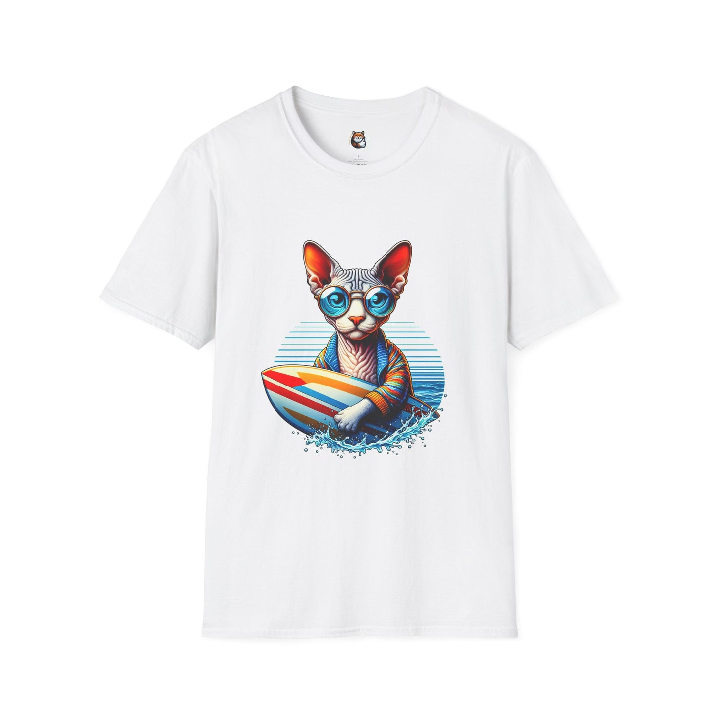 Devon Rex Cat Unisex Softstyle T-Shirt