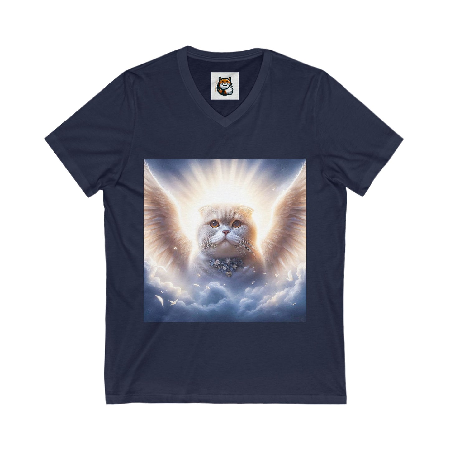 Scottish Fold Cat pretty heavenly Angel tee