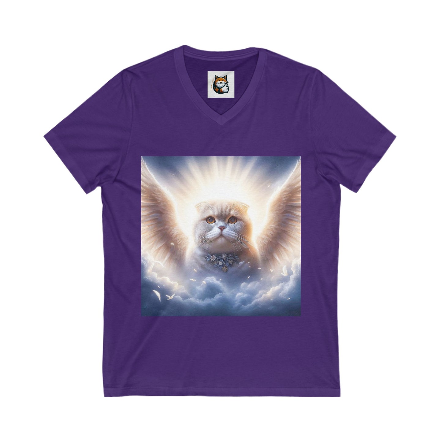 Scottish Fold Cat pretty heavenly Angel tee