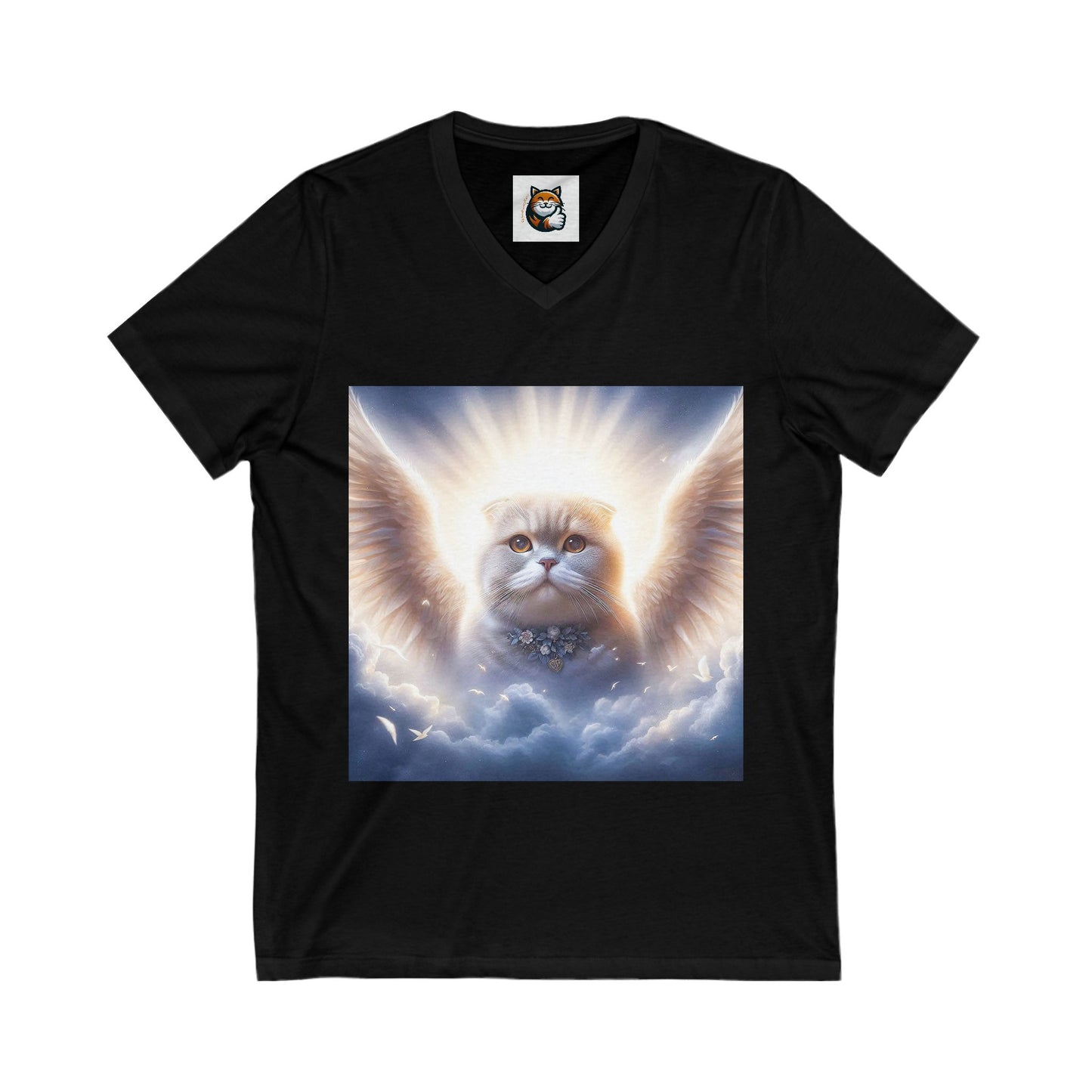 Scottish Fold Cat pretty heavenly Angel tee