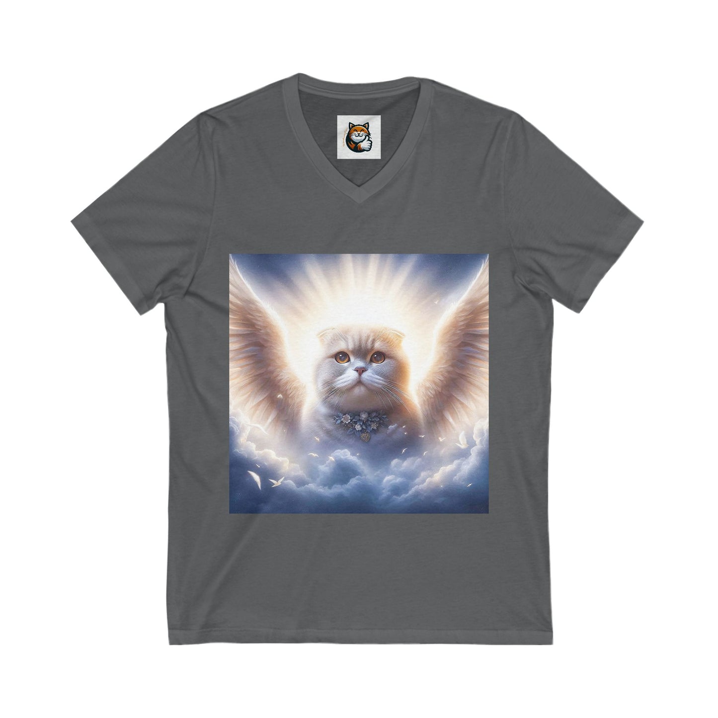 Scottish Fold Cat pretty heavenly Angel tee