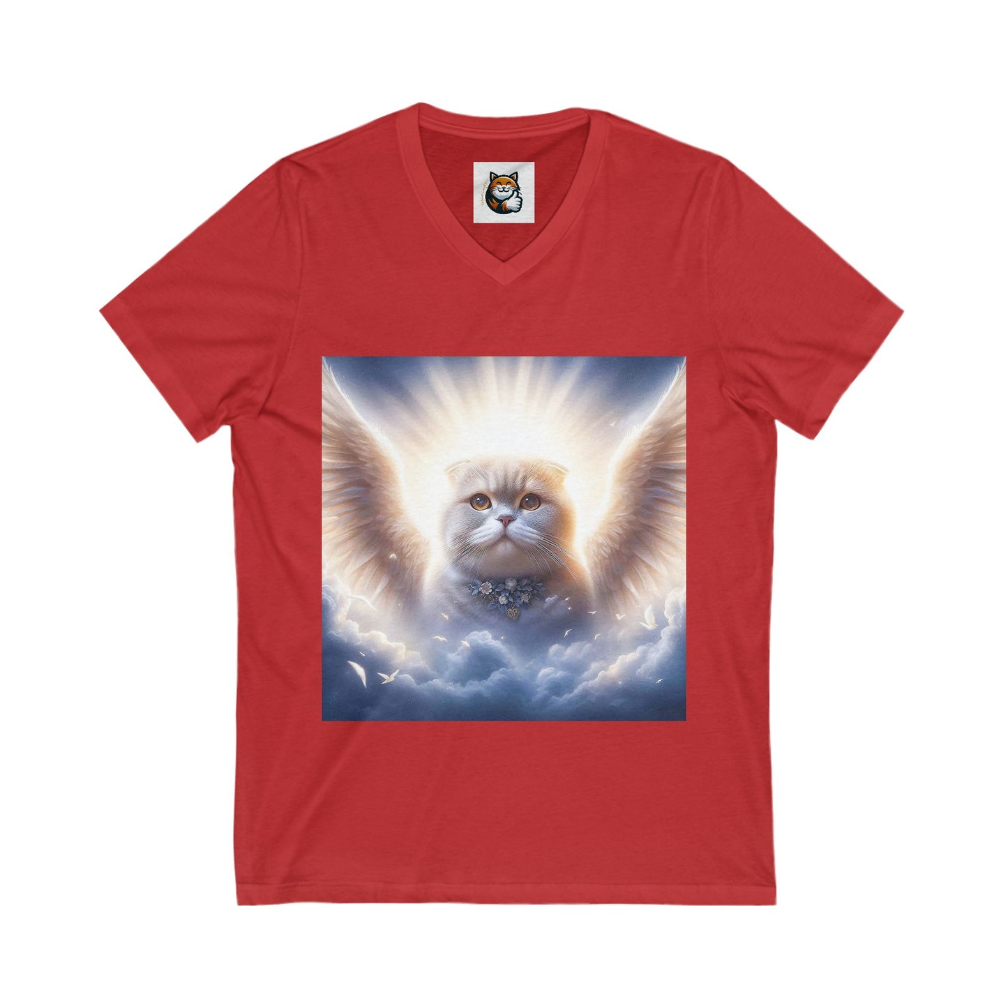 Scottish Fold Cat pretty heavenly Angel tee