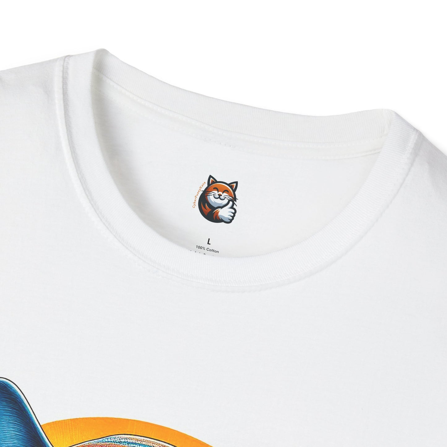 Russian Blue Cat Unisex Softstyle T-Shirt
