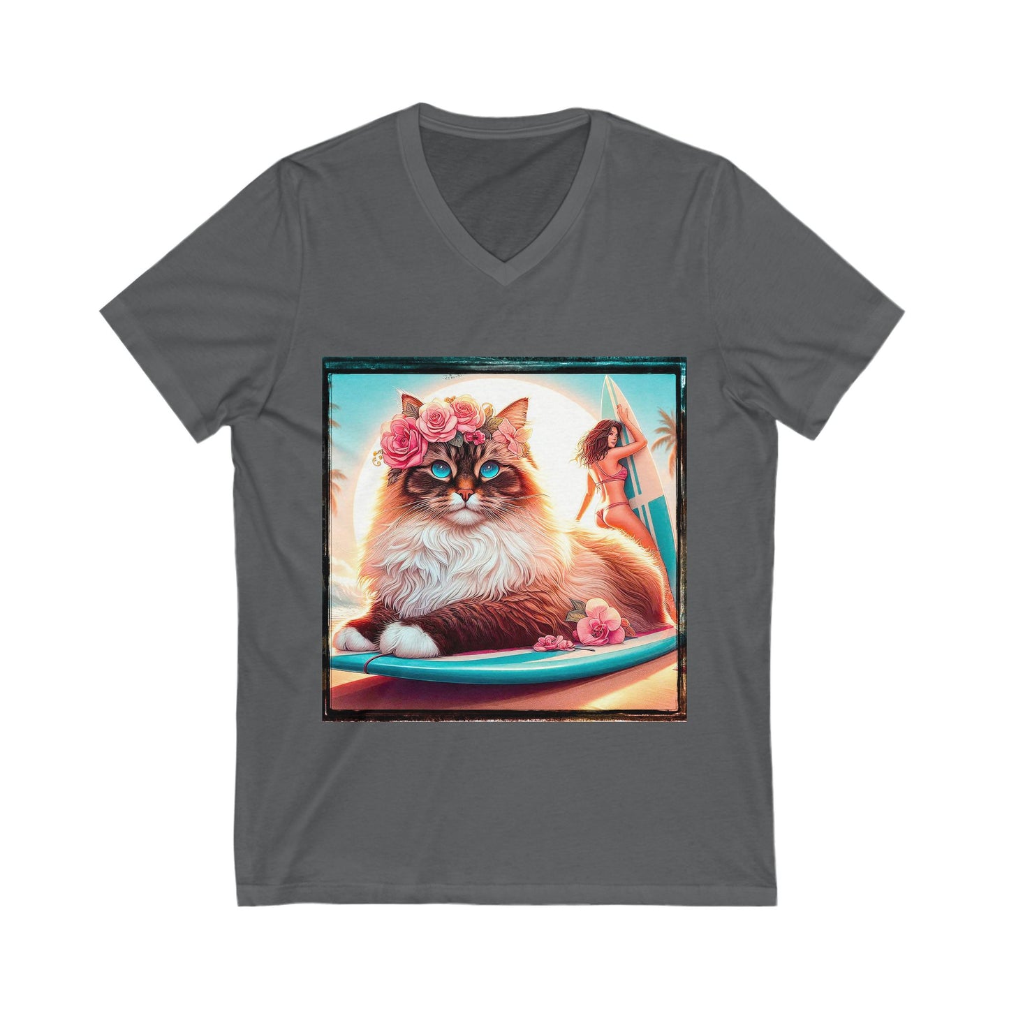 Birman Unisex Jersey Short Sleeve V-Neck Tee