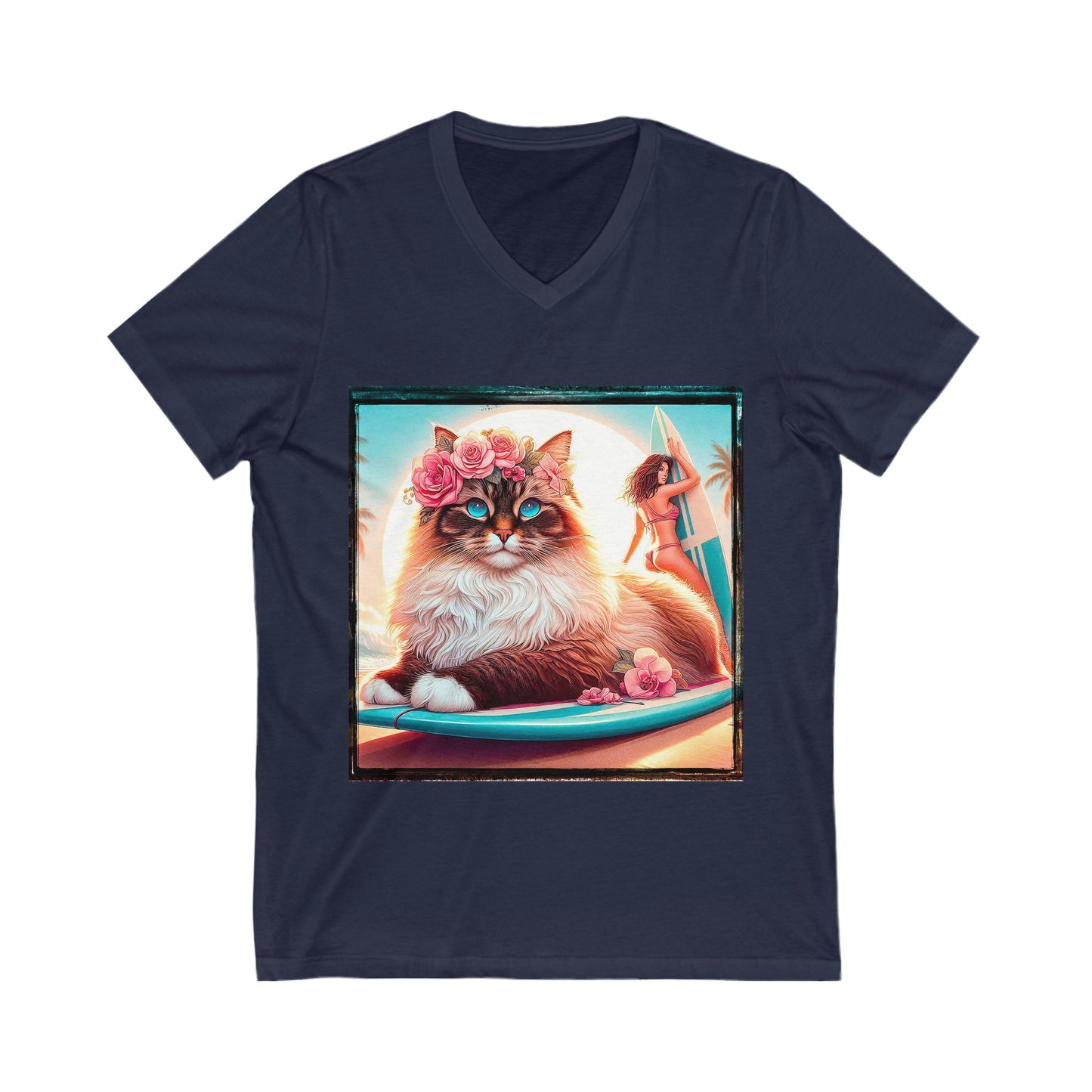 Birman Unisex Jersey Short Sleeve V-Neck Tee