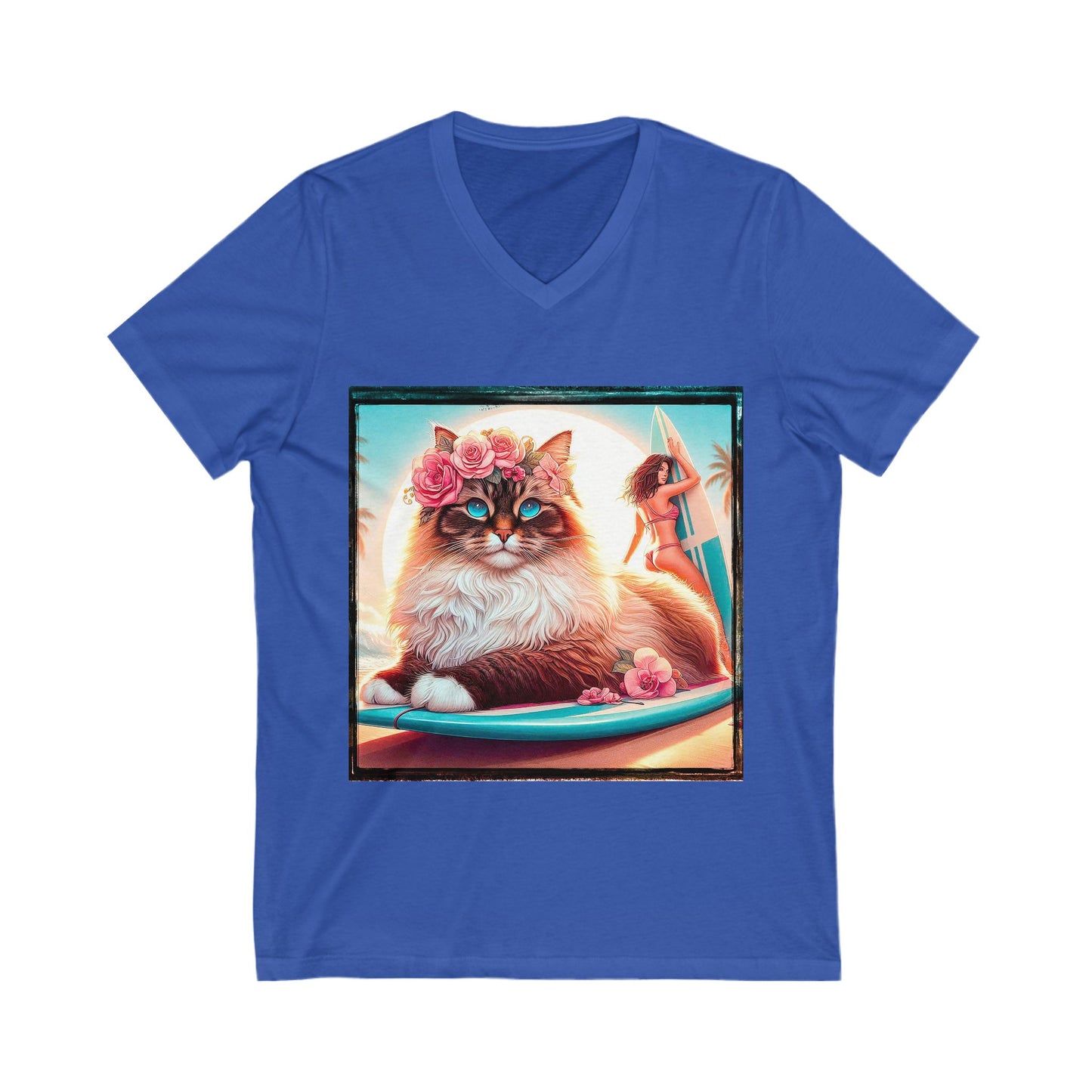 Birman Unisex Jersey Short Sleeve V-Neck Tee