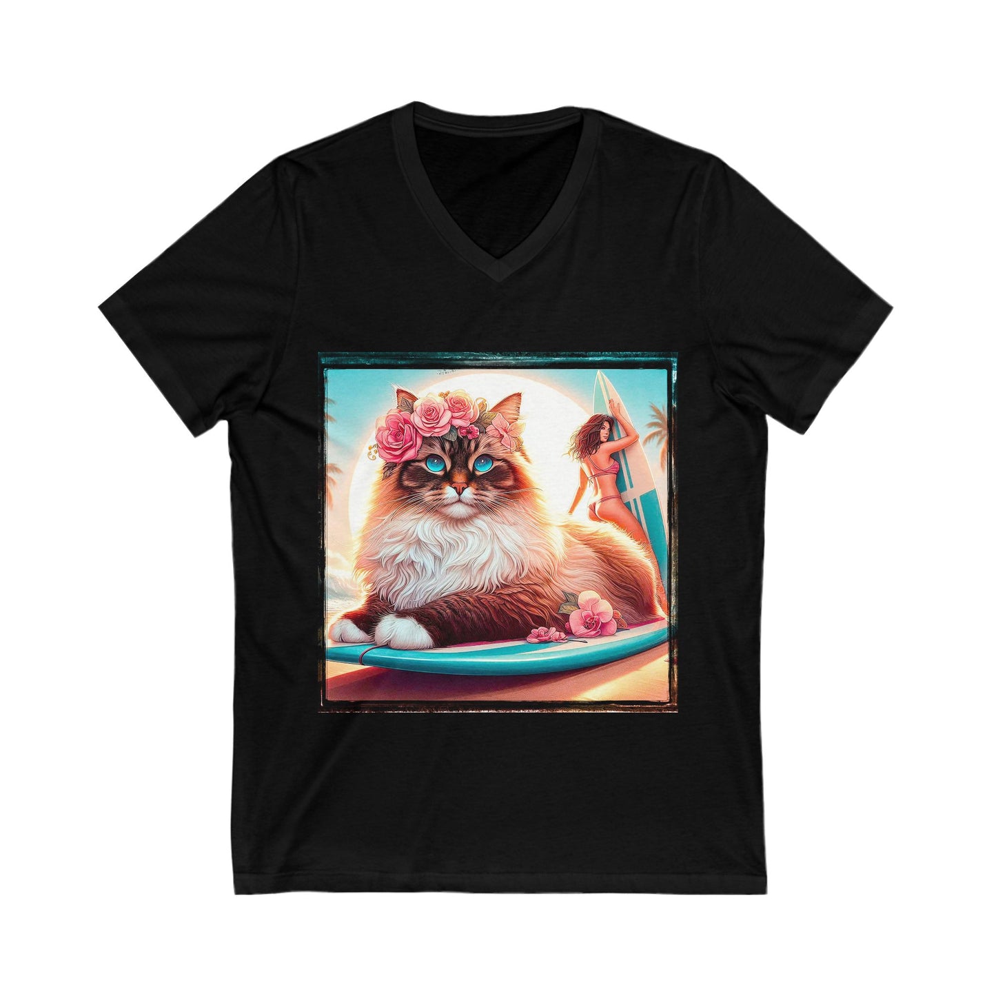 Birman Unisex Jersey Short Sleeve V-Neck Tee