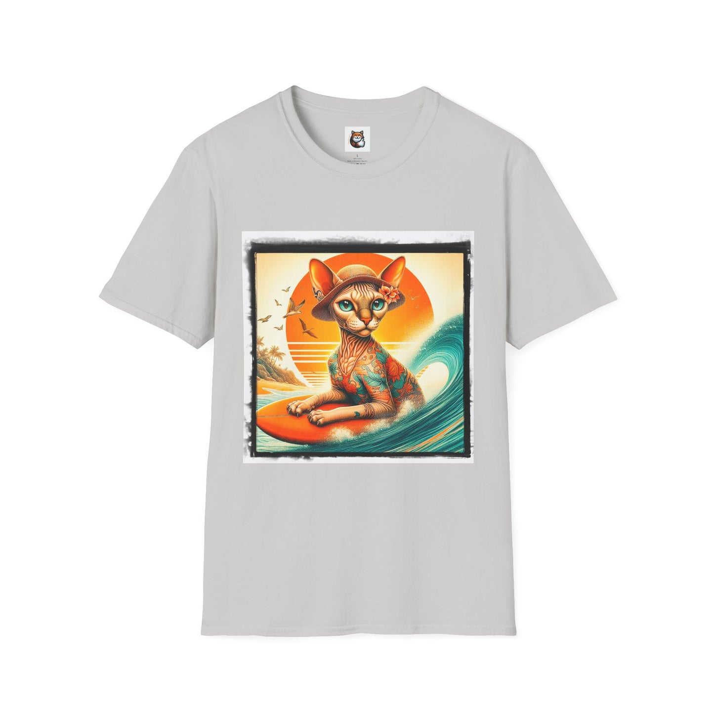 Devon Rex Cat Unisex Softstyle T-Shirt