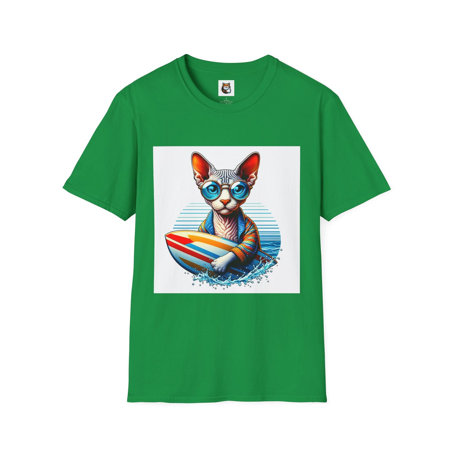 Devon Rex Cat Unisex Softstyle T-Shirt