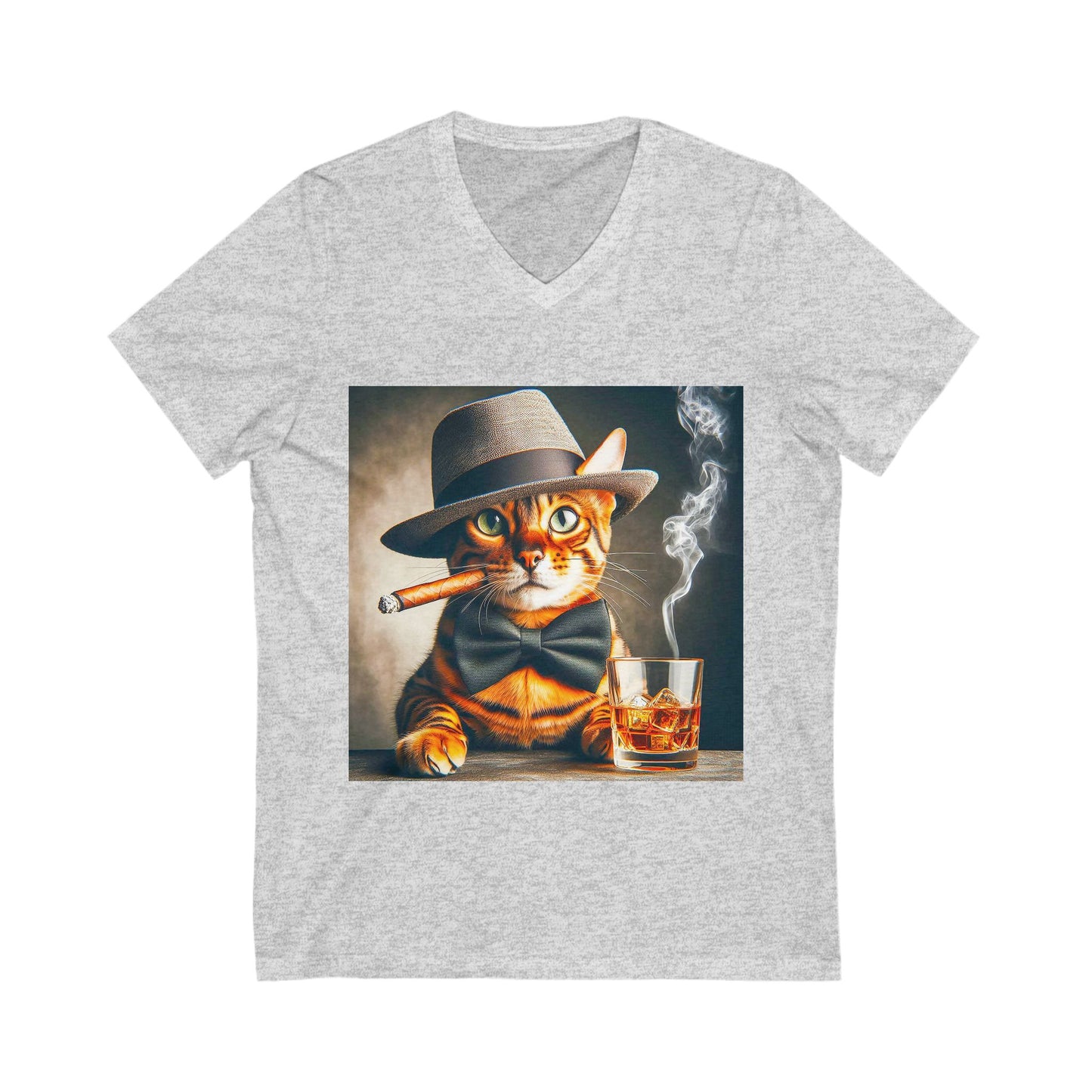 Bengal Unisex Jersey Short Sleeve V-Neck Tee