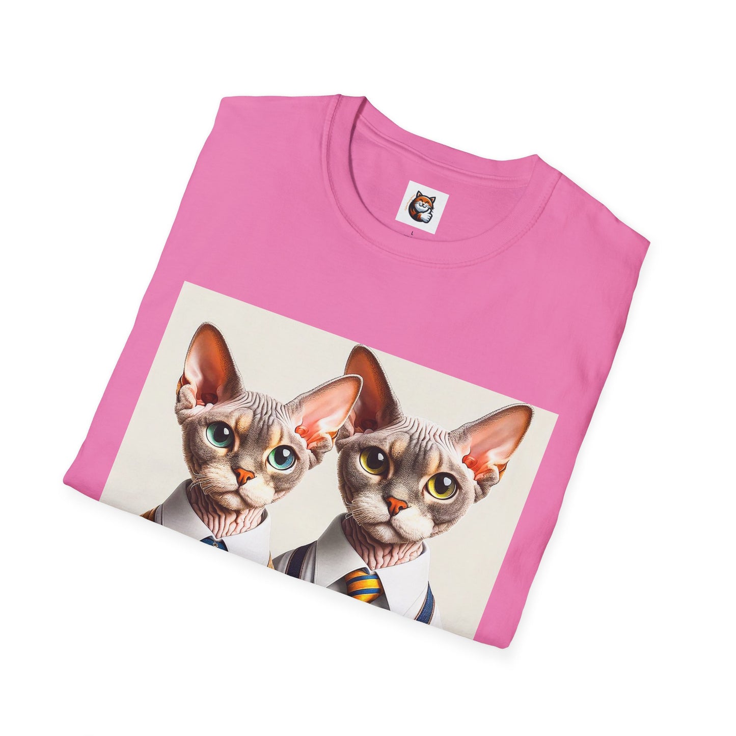 Devon Rex Cat suits Softstyle T-Shirt