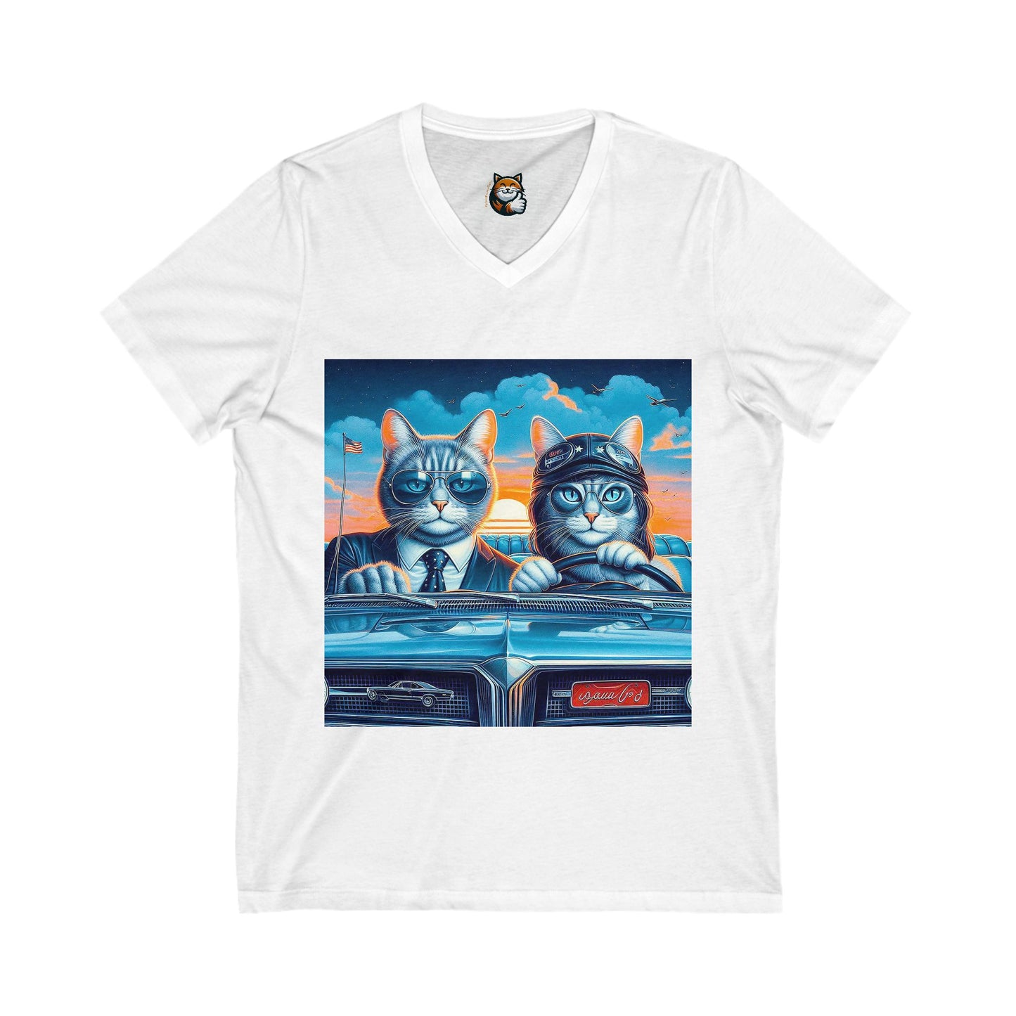 Wacky Russian Blue fun couple shirt