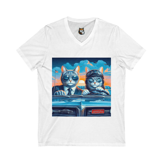 Wacky Russian Blue fun couple shirt