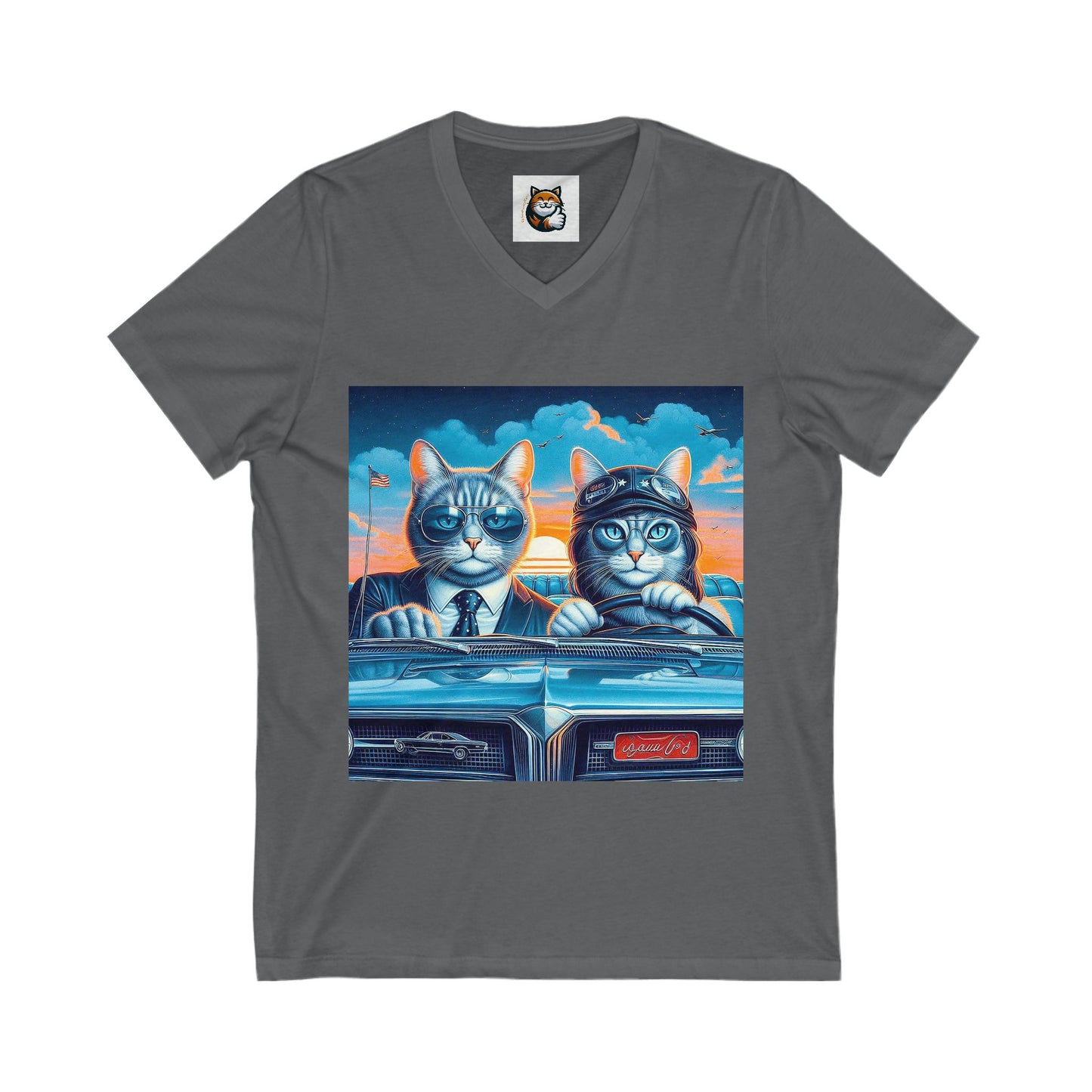 Wacky Russian Blue fun couple shirt