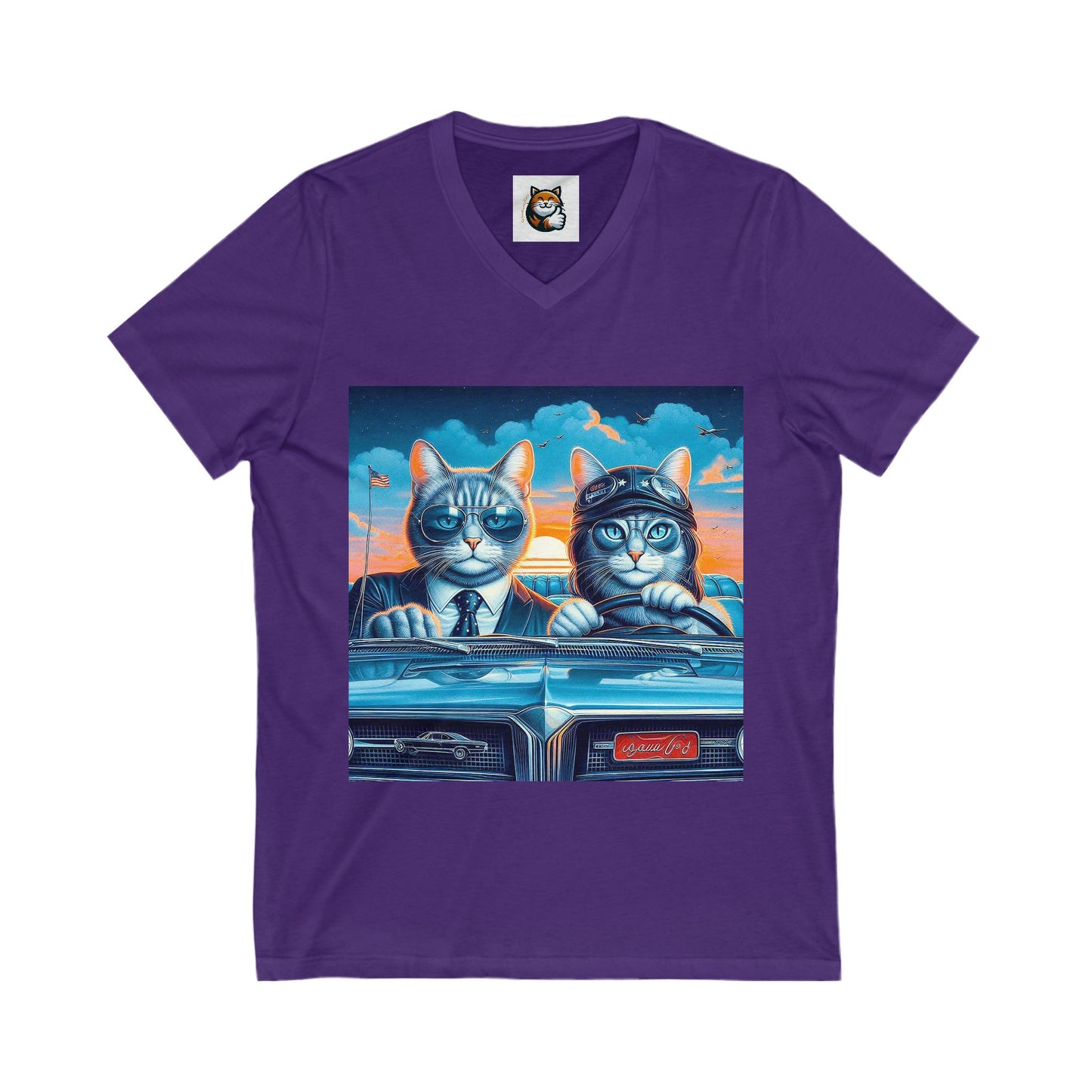 Wacky Russian Blue fun couple shirt
