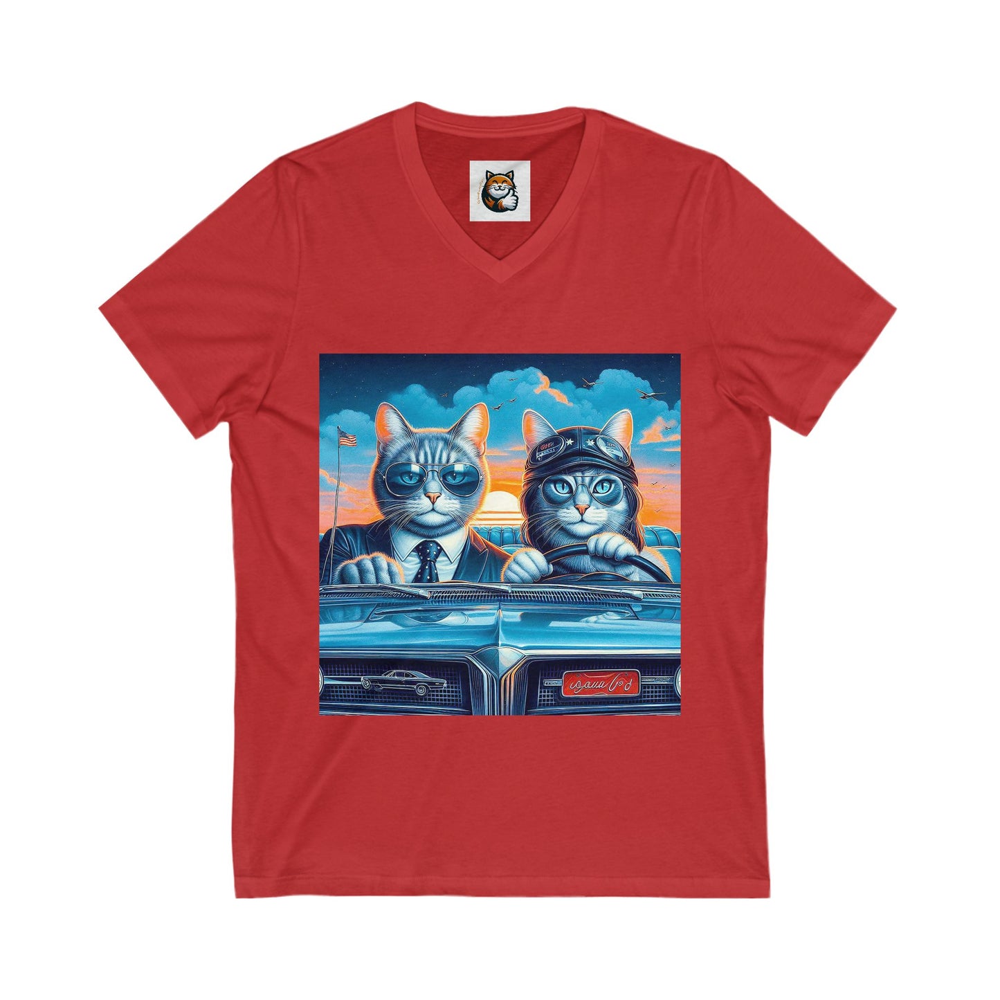 Wacky Russian Blue fun couple shirt