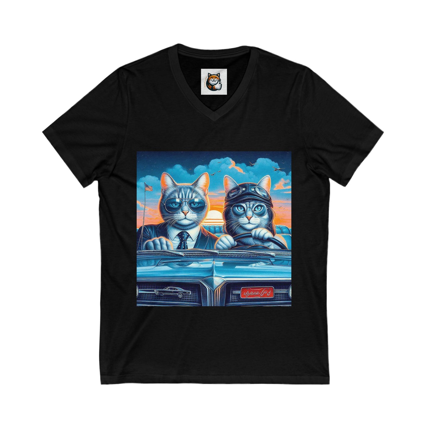 Wacky Russian Blue fun couple shirt