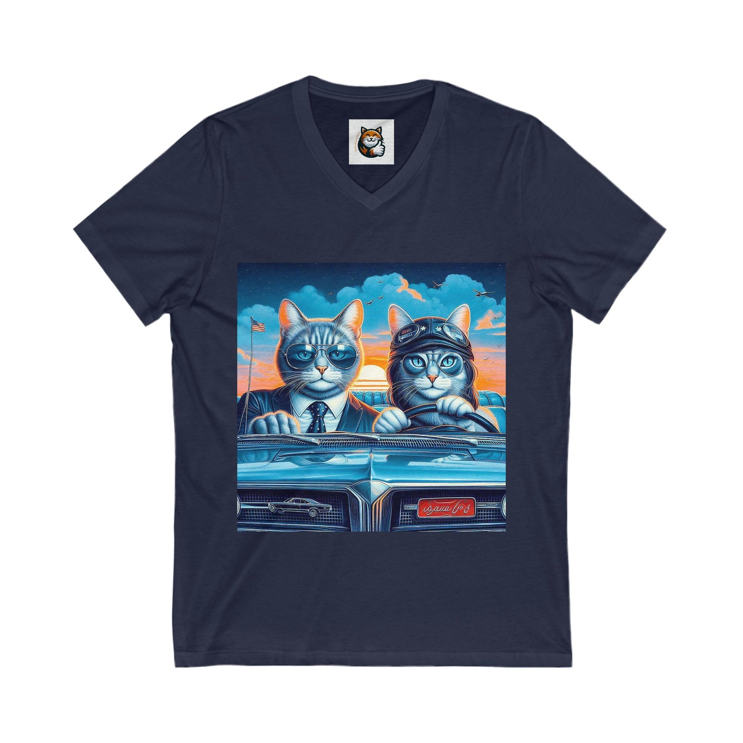 Wacky Russian Blue fun couple shirt