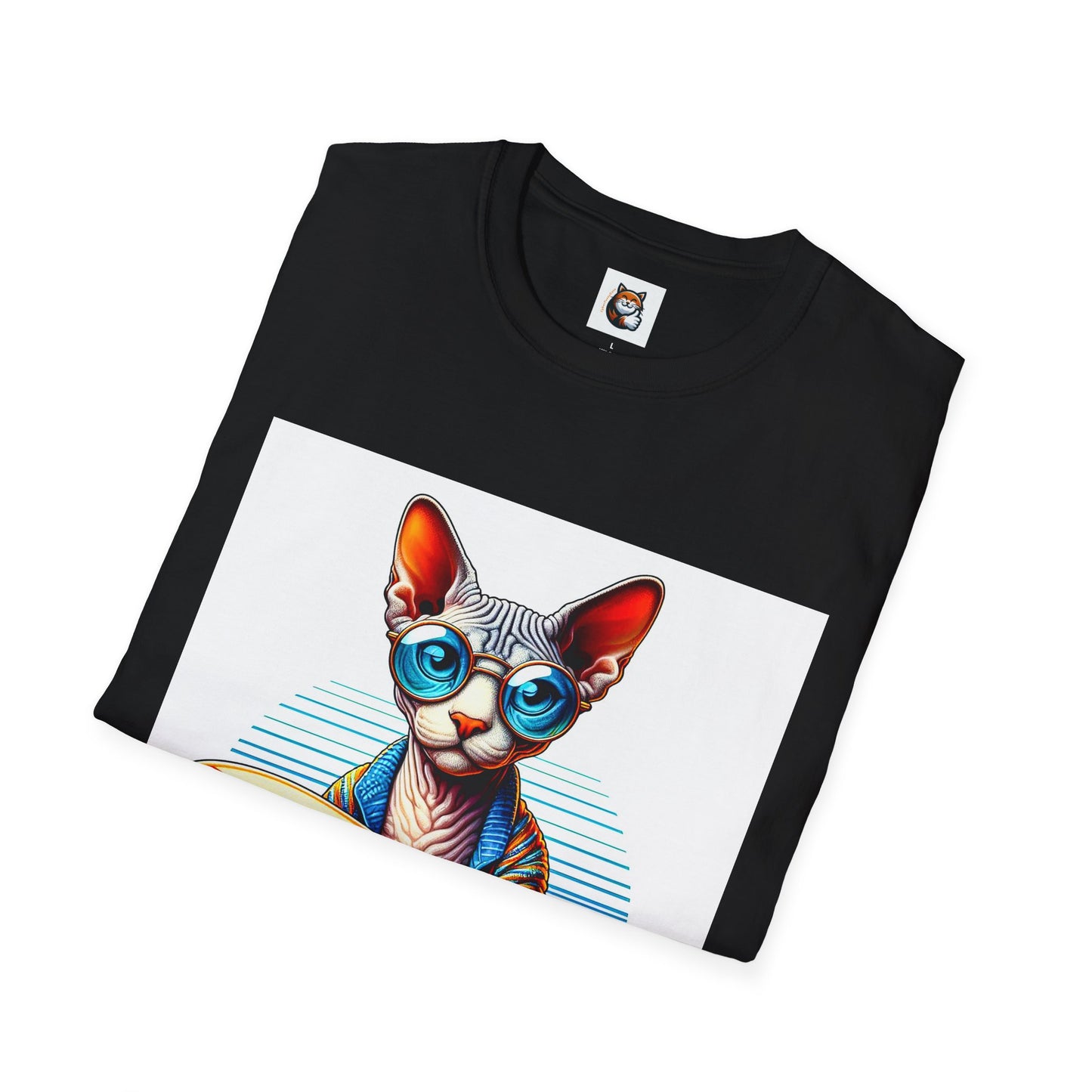 Devon Rex Cat Unisex Softstyle T-Shirt