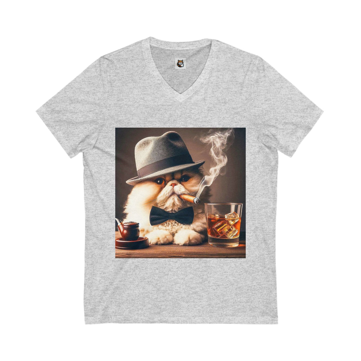- Selkirk Rex Design V-Neck drinking