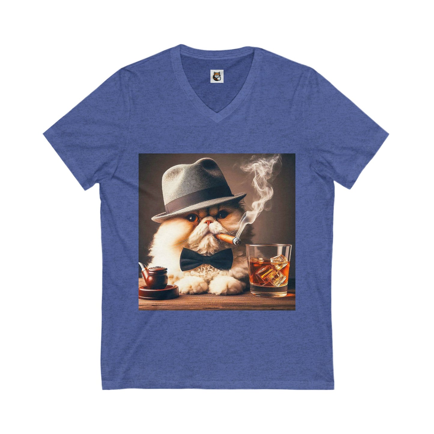 - Selkirk Rex Design V-Neck drinking