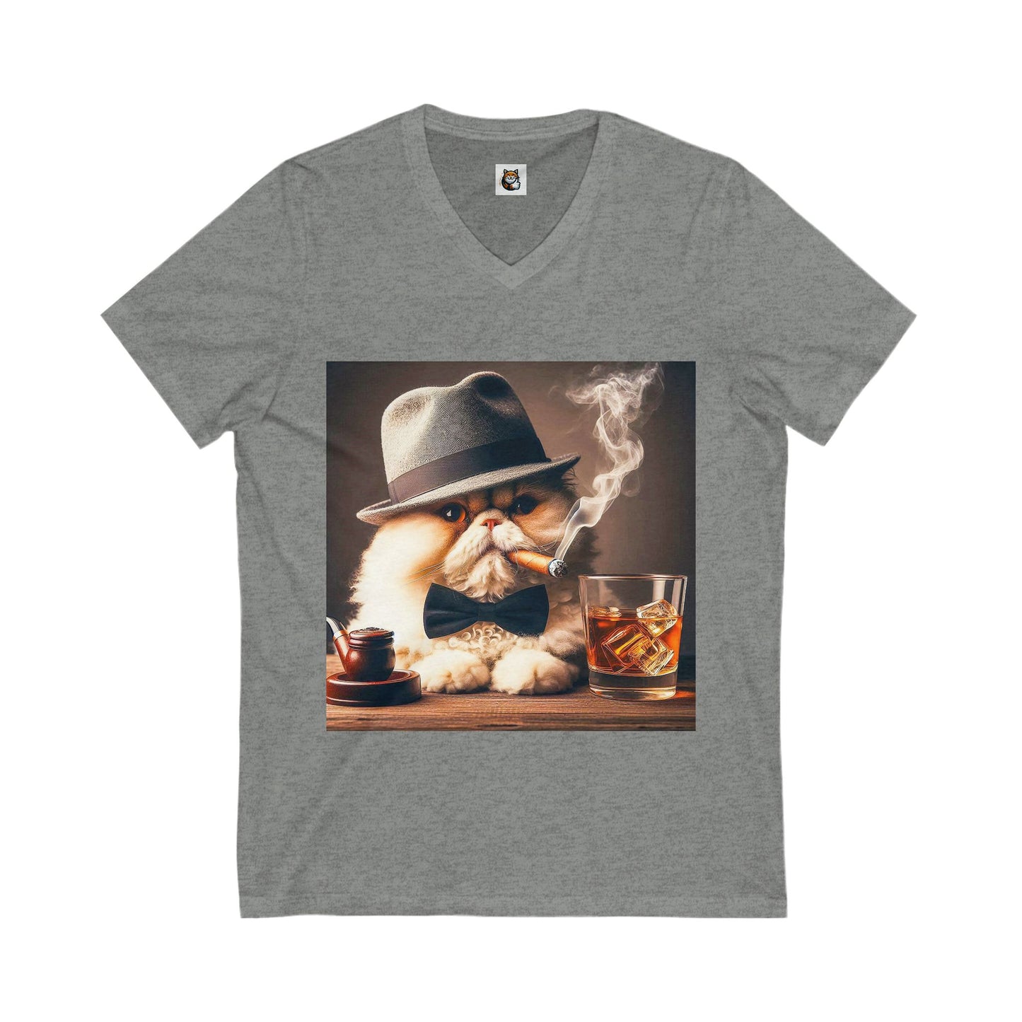 - Selkirk Rex Design V-Neck drinking