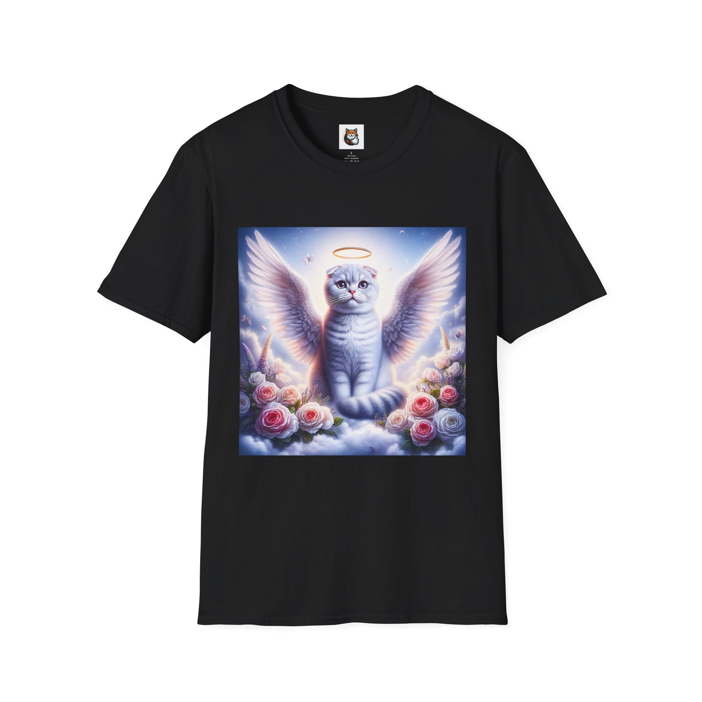 Scottish Fold Cat heavenly Angel T-Shirt